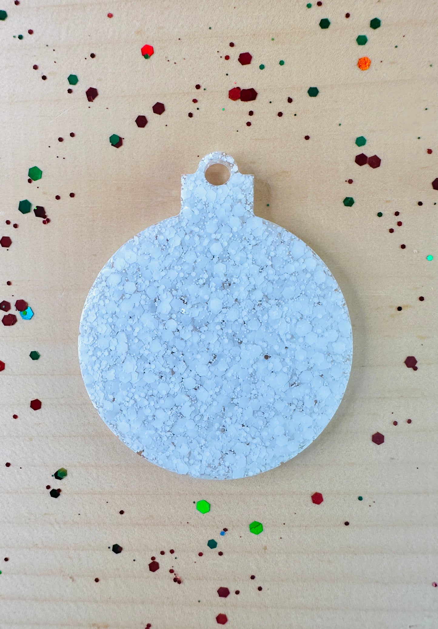 White Christmas Ornament