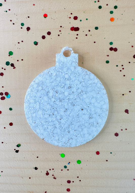 White Christmas Ornament